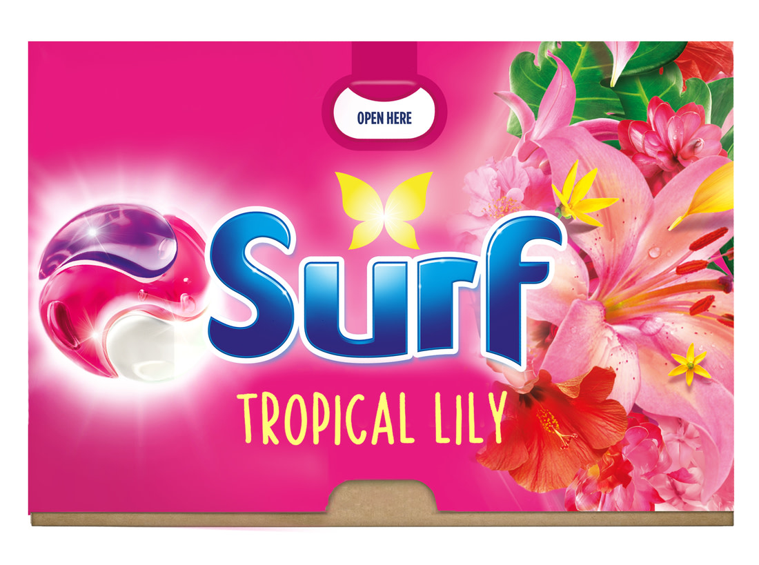 Surf Tropical Lily Detergent Capsules